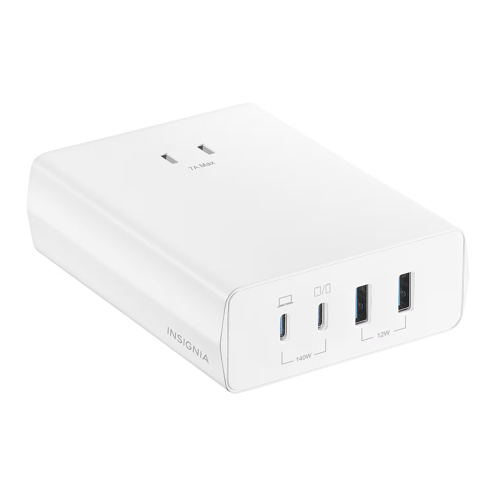 Insignia- 140W 4-Port USB and USB-C Desktop Charger Kit for MacBook Pro 16...