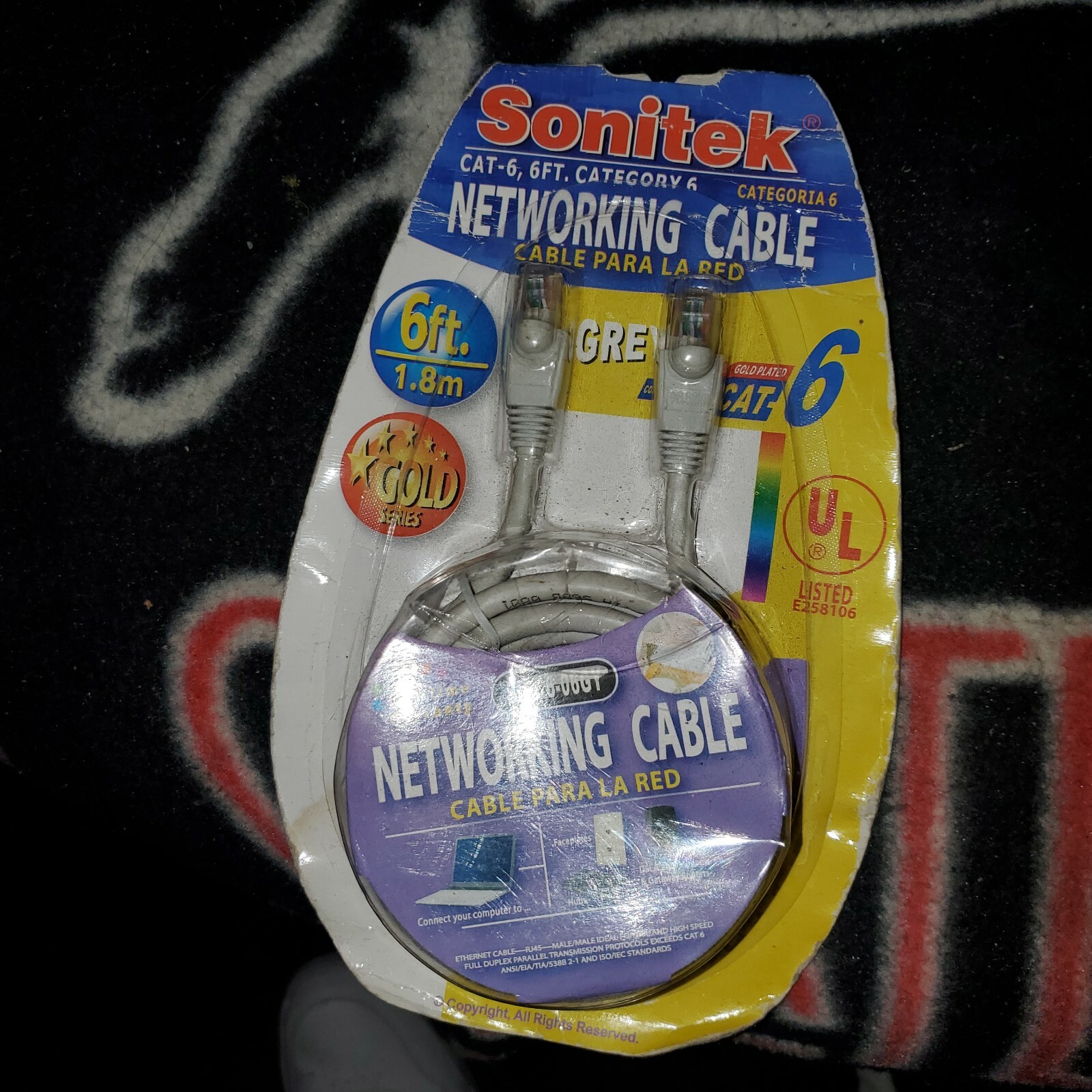 6 Ft Network Cat 6 Cable New fast shipping