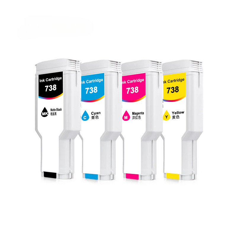 4color/set compatible ink cartridge with chip for HP DesignJet T850 T950 printer