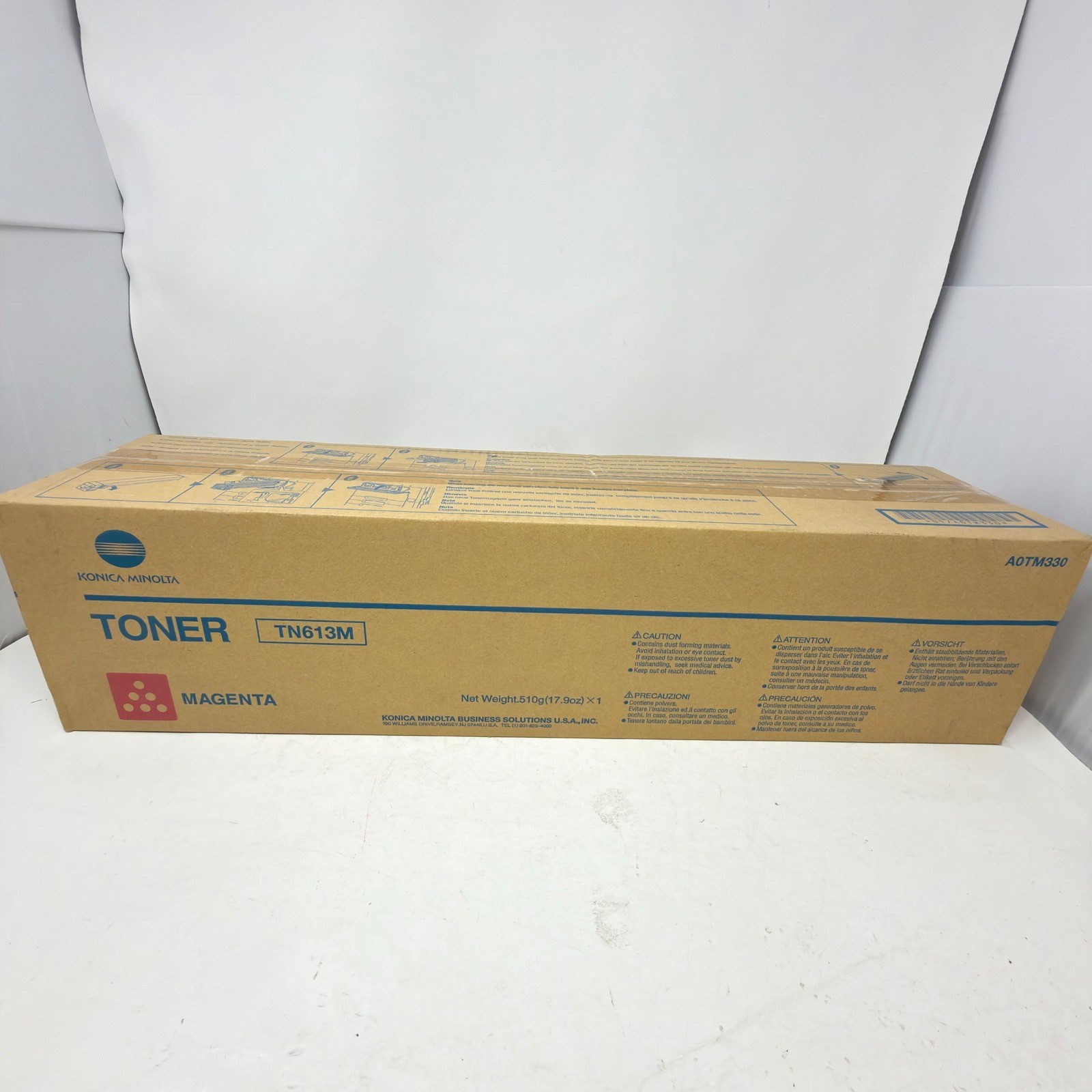 Konica Minolta TN613M Toner Magenta A0TM330 Genuine New Sealed C452 C552 C652