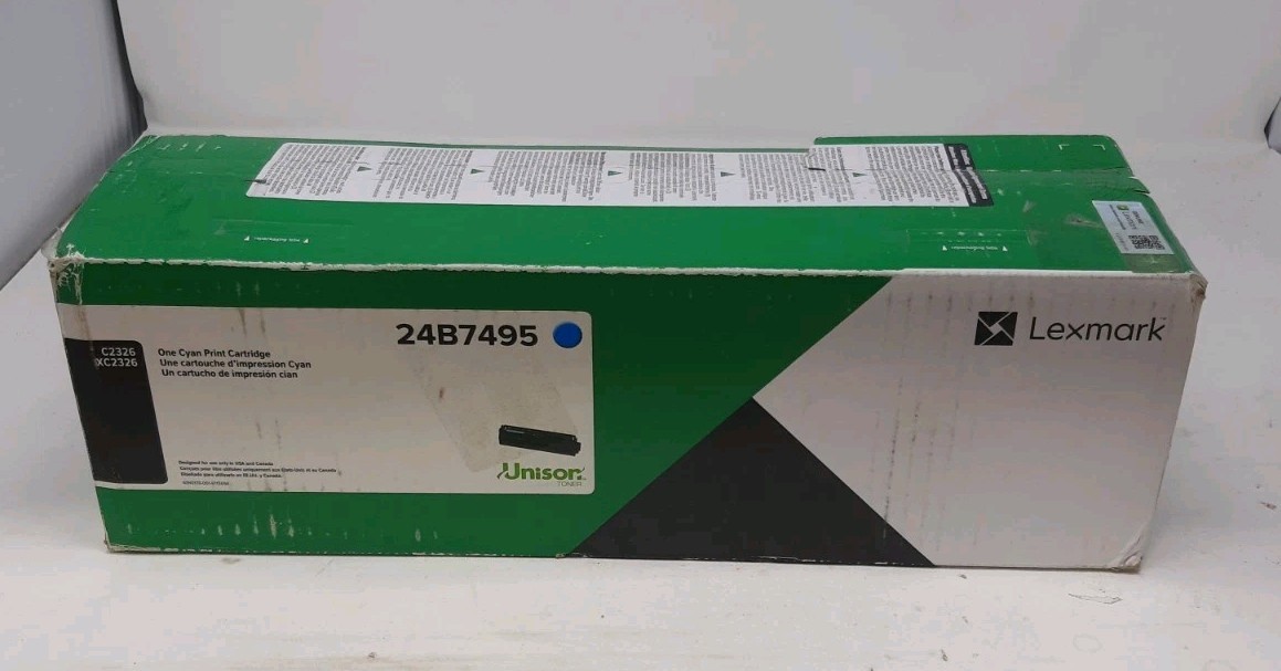 Lexmark 24B7495 Cyan Toner Ctg for Lexmark C2326 Series