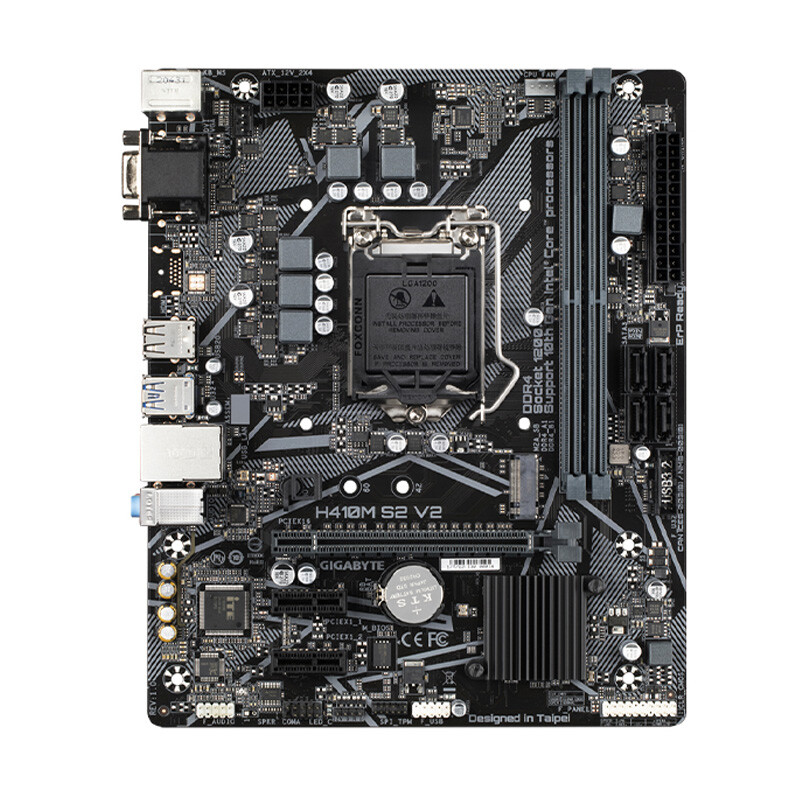 For Gigabyte H410M S2 V2 Motherboard DDR4 VGA Mainboard Tested OK