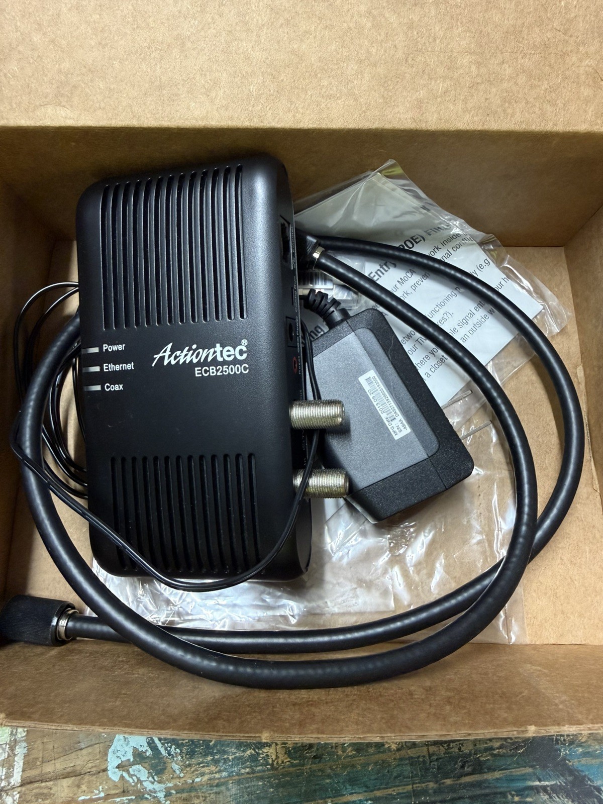 New Actiontec ECB2500C MoCA Network Adapter Coax to Ethernet