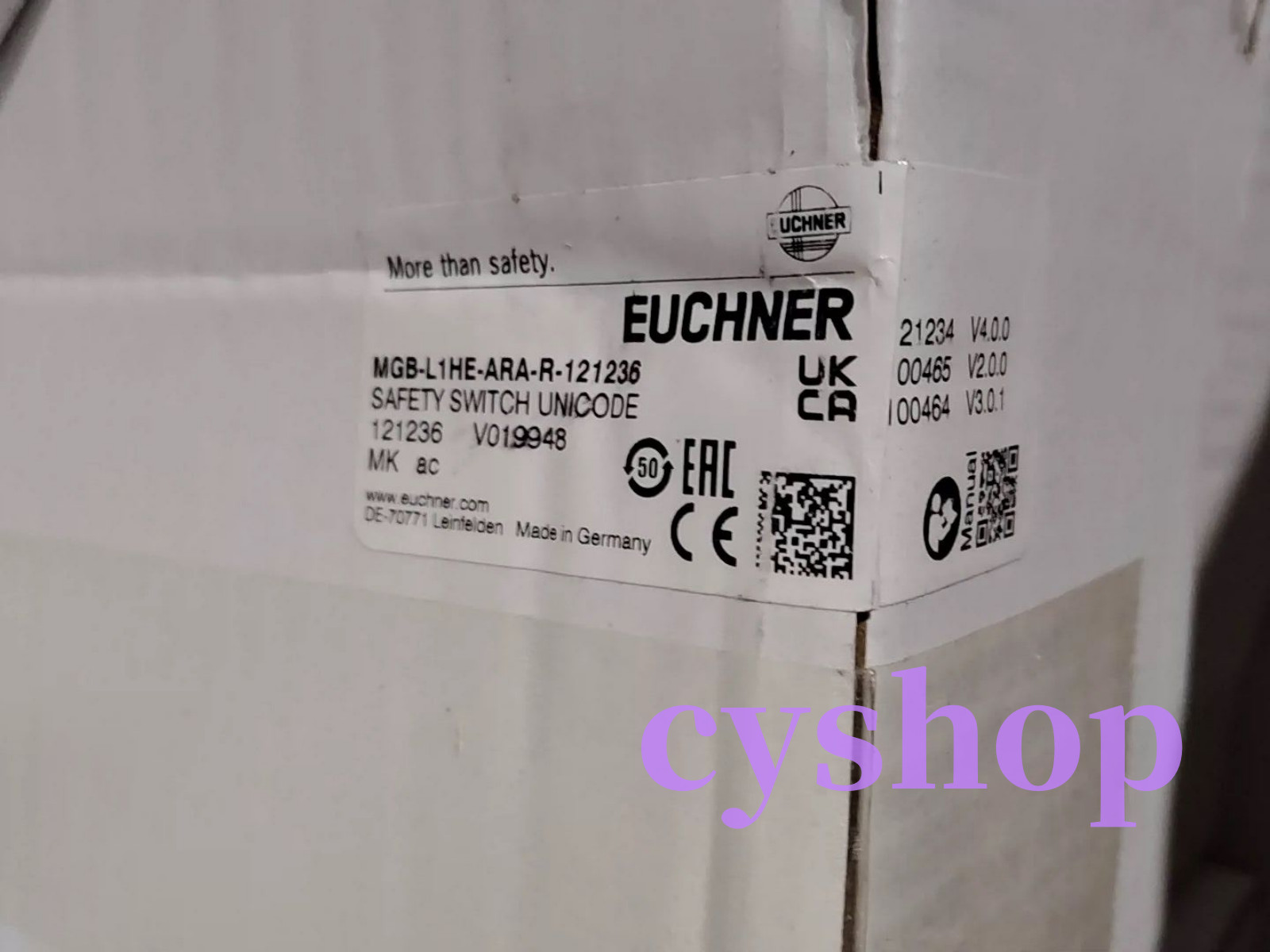 1pc New EUCHNER MGB-L1HE-ARA-R-121236 safety switch Fast Ship FedEx or DHL