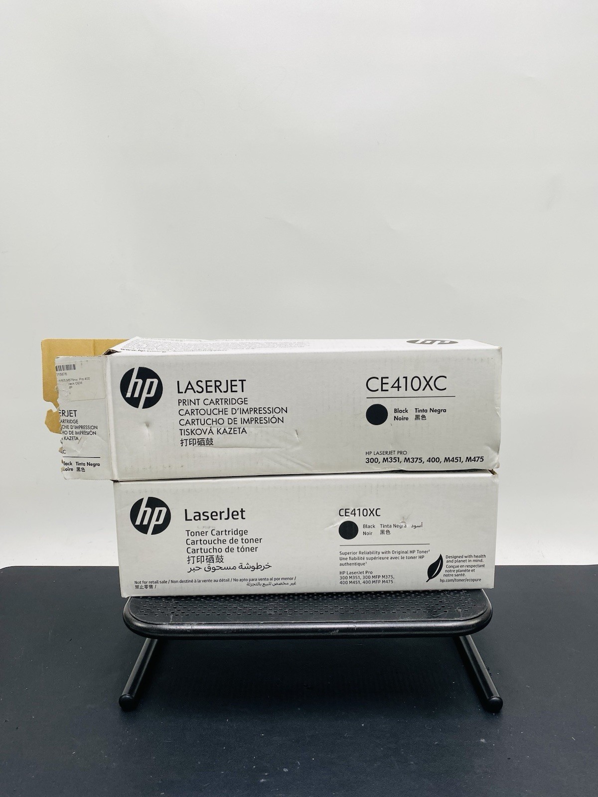 LOT OF 2 HP CE410XC Genuine/Original Black Toner for LaserJet Pro