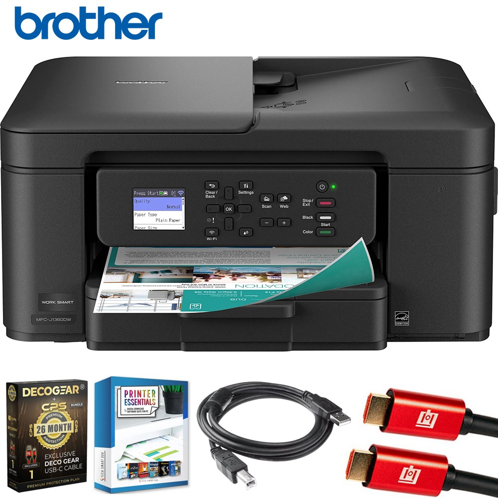 Brother Work Smart 1360 Wireless Color All-in-One Printer + 26 Months Protection