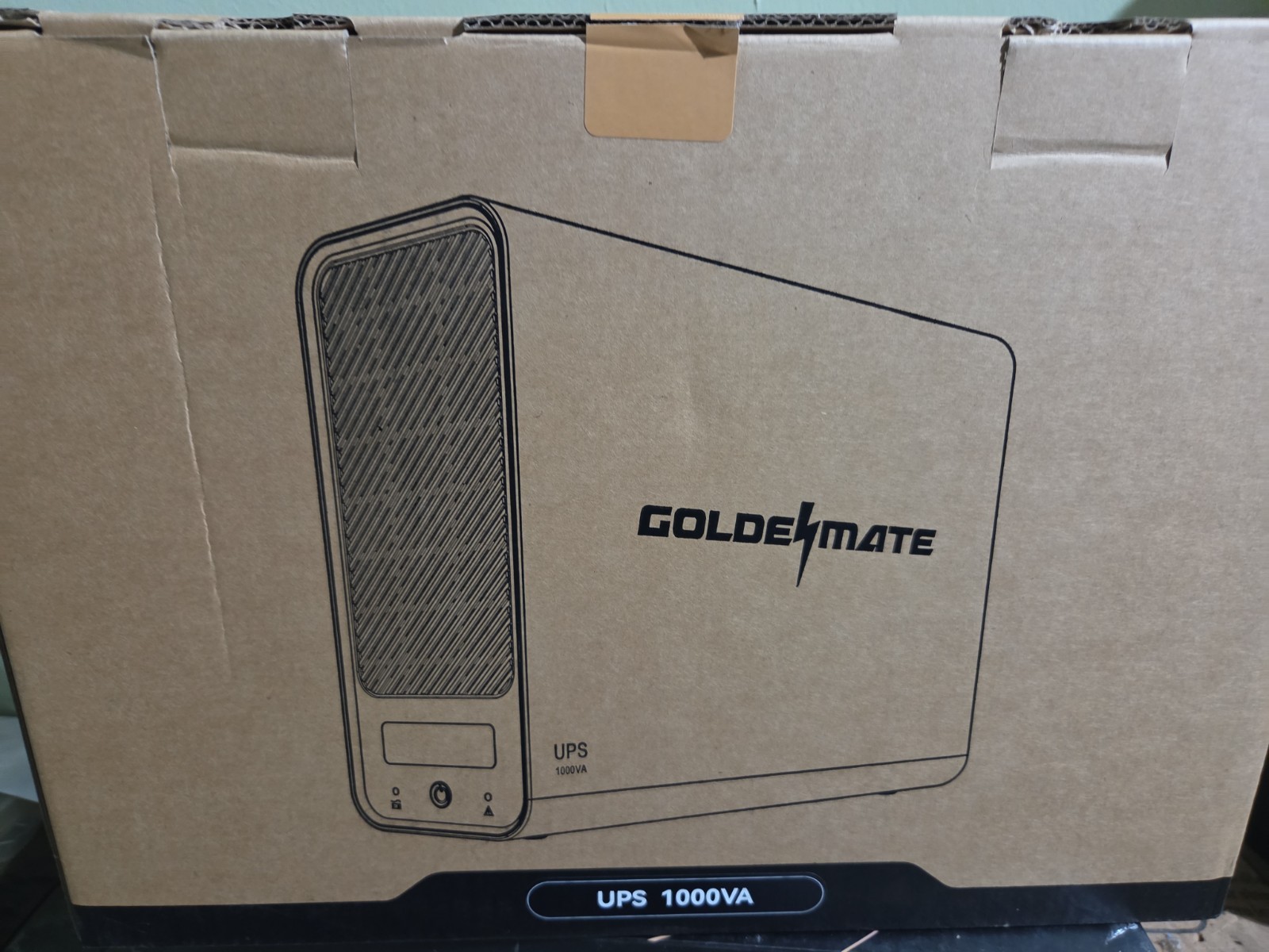 Goldenmate 1000VA 600W LiFePO4 Battery Backup UPS, Pure Sine Wave Surge Protect