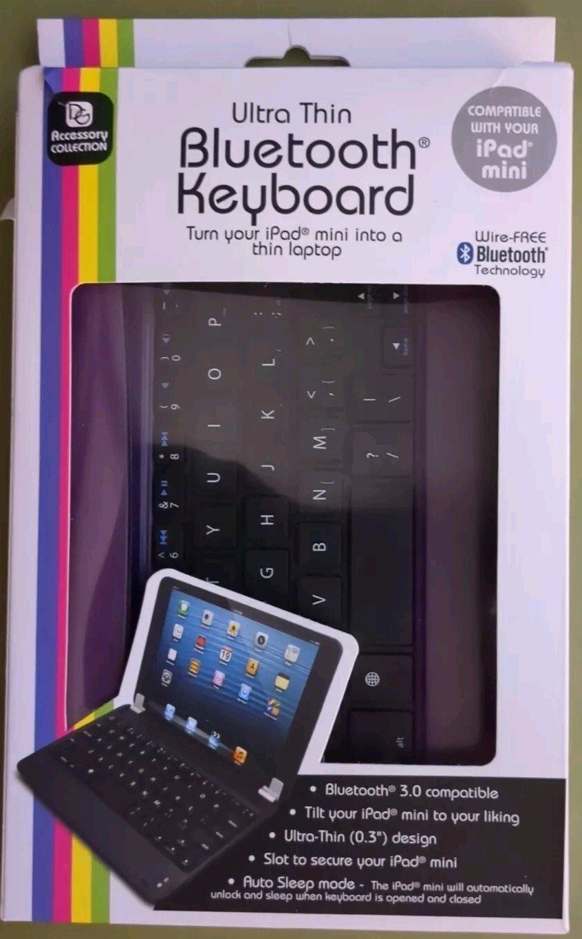 Bluetooth Keyboard Ultra Thin Purple TESTED