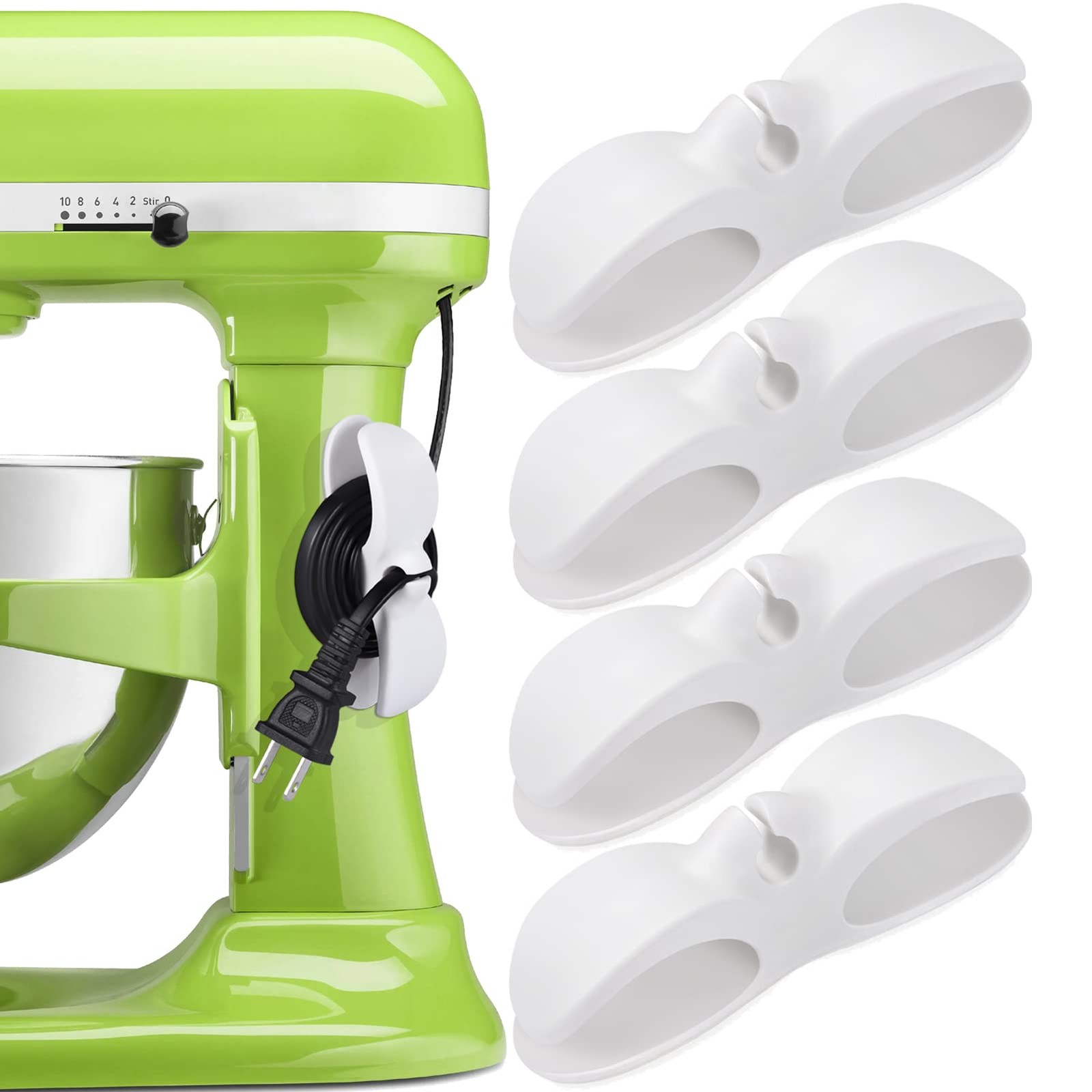 SisBroo Cord Organizer for Appliances, 4PCS Kitchen Appliance Cord Winder Cord