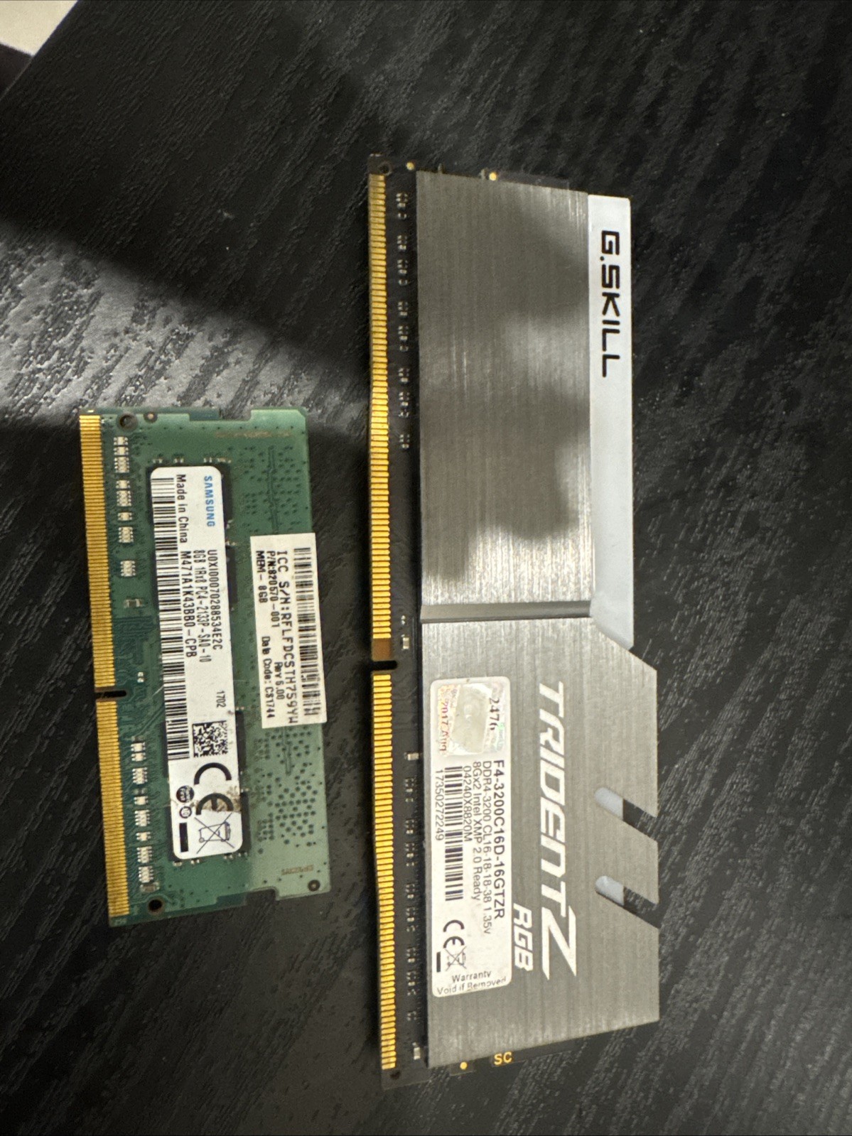 G.SKILL TridentZ NEO RGB 16GB (1x16GB) 3600 MHz DDR4 Desktop And 8Gb Laptop Ram