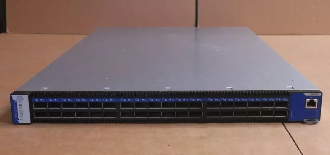 Mellanox Infiniband IB SX6025 FDR 36-Port Switch MSX6025F-1SFS B2F +2x PSU