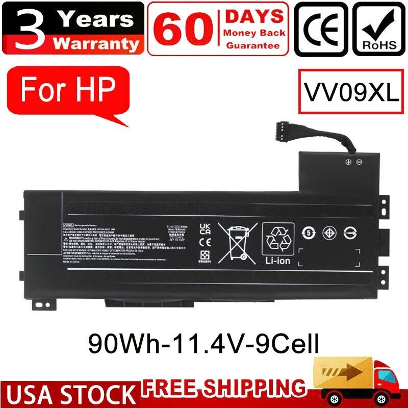 VV09XL Laptop Battery For HP ZBOOK 15 G3 G4 17 Series 808452-001 808452-002 90Wh