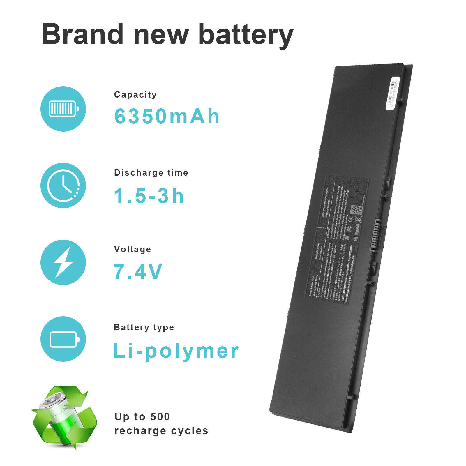 LOT 1/10Pc 34GKR Battery For Dell Latitude 14 7000 E7440 E7450 E7420 3RNFD PFXCR