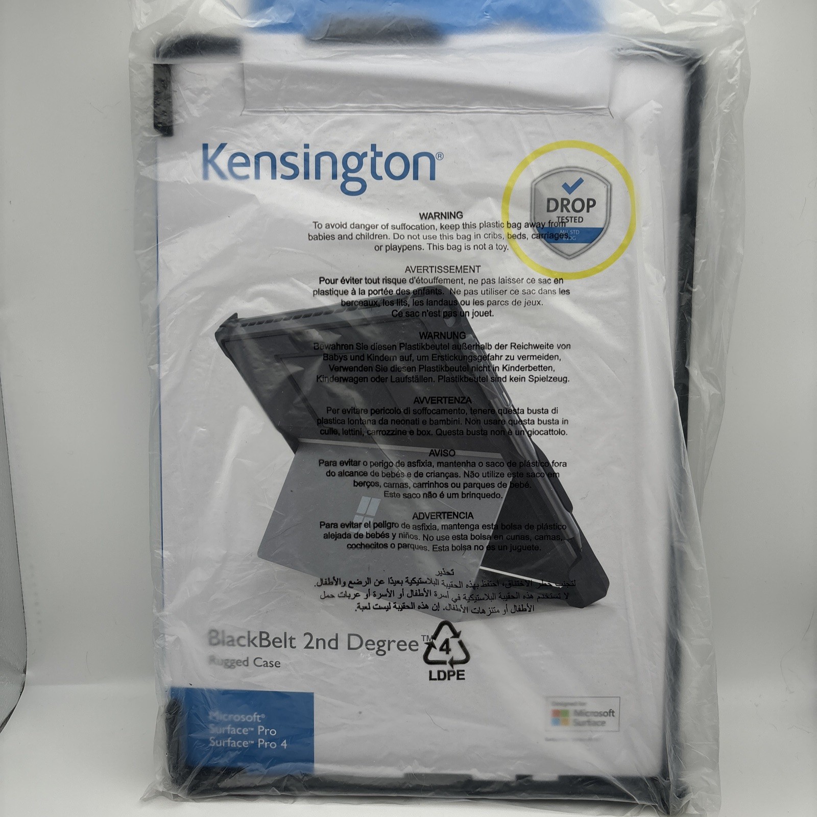 Kensington BlackBelt 2nd Degree Rugged Case for Surface Pro and Surface Pro 4