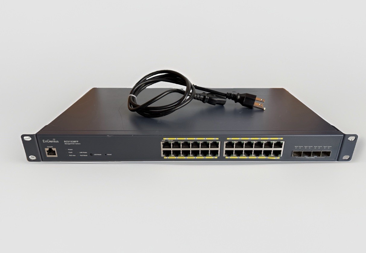 EnGenius ECS1528FP 24-Port Gigabit PoE+ Managed Switch 410W 4x SFP+ Cloud