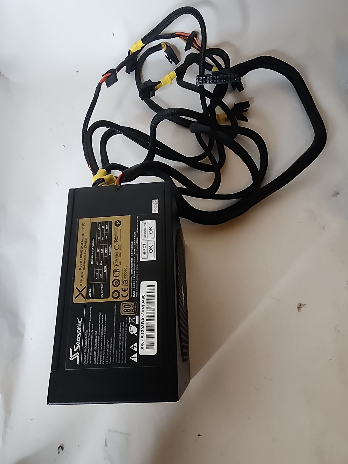 Seasonic X-Series X-650 SS-650KM Active PFC F3 Power Supply - For Parts