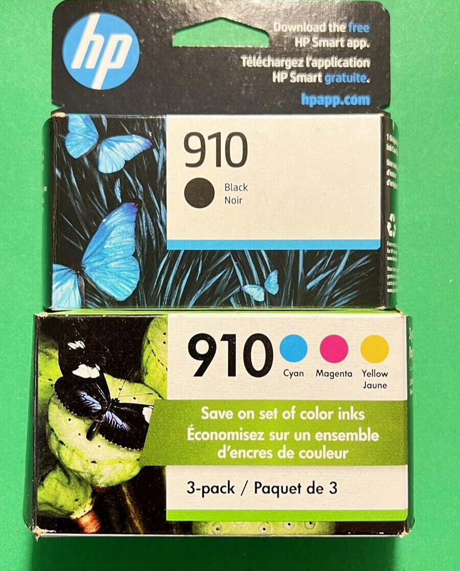 Genuine HP 910 B/C Ink Cartridge Combo-B/C/M/Y/ for HP8020 8035 Printer-OEM-4PK