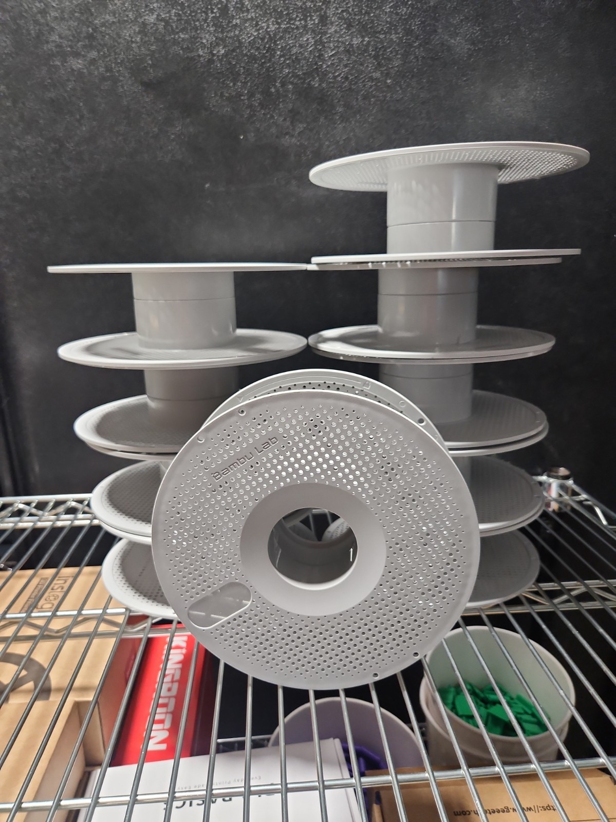 Bambu Lab 3D Printer Empty Spools 1.75mm 1kg Refillable Plastic Spools Lot of 10