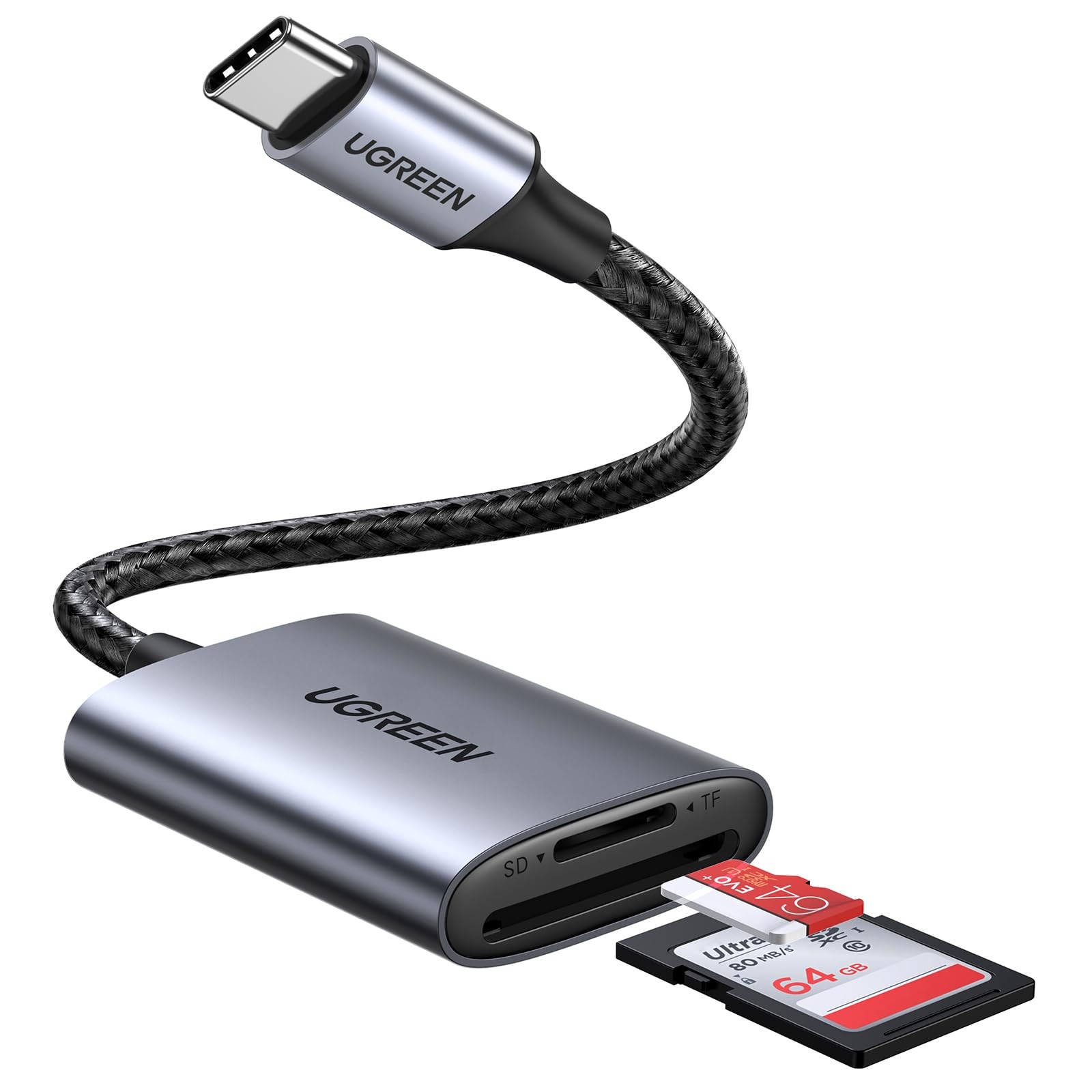 UGREEN USB-C SD Card Reader, 2-in-1 Micro SD Memory Card