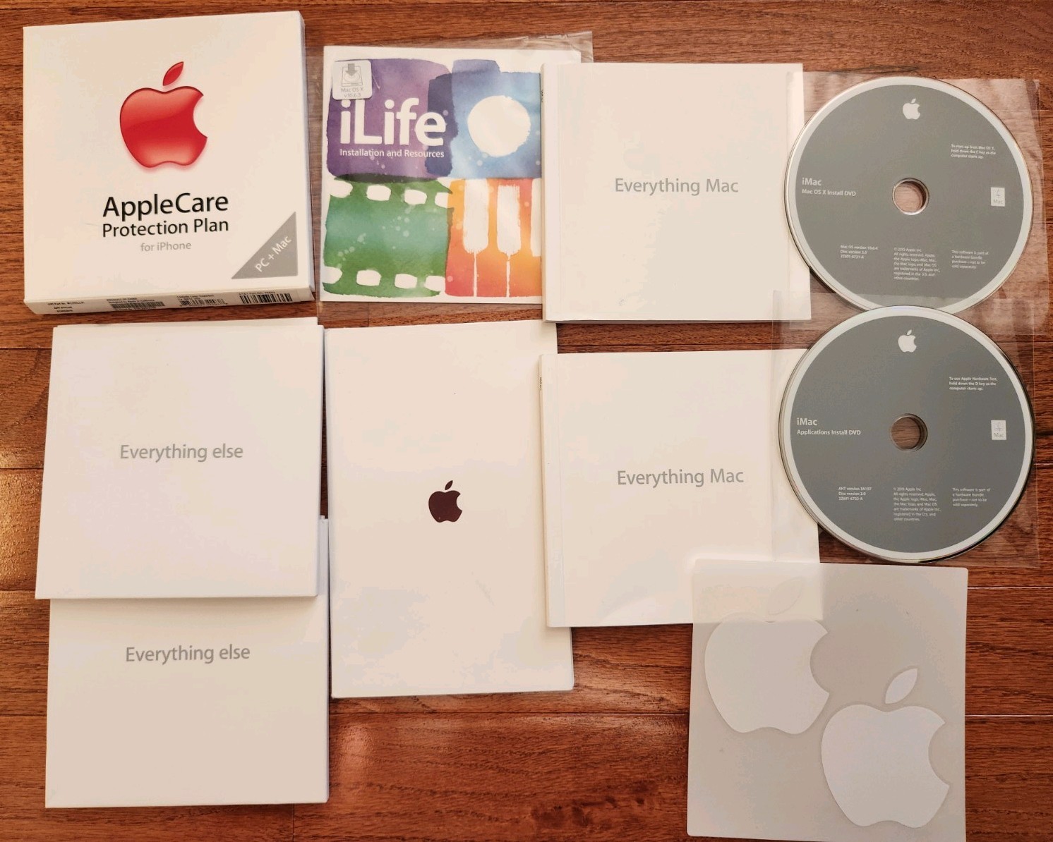 Vintage Apple Software Lot iLife 11 Installer DVDs iMac Recovery Discs CD Box