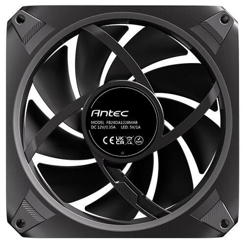 Antec 0-761345-40059-6 Orbit 120 Argb Fan Computer Case 12cm Black ~E~