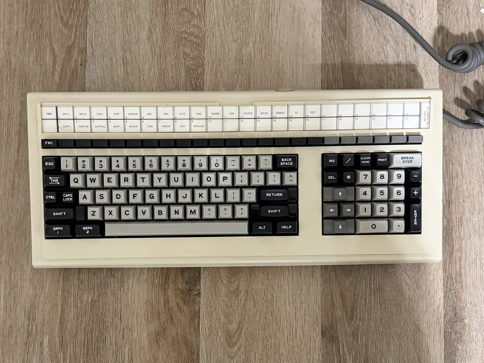 VTG RARE NEC APC-H25 MECHANICAL KEYBOARD 80s RETRO UNTESTED