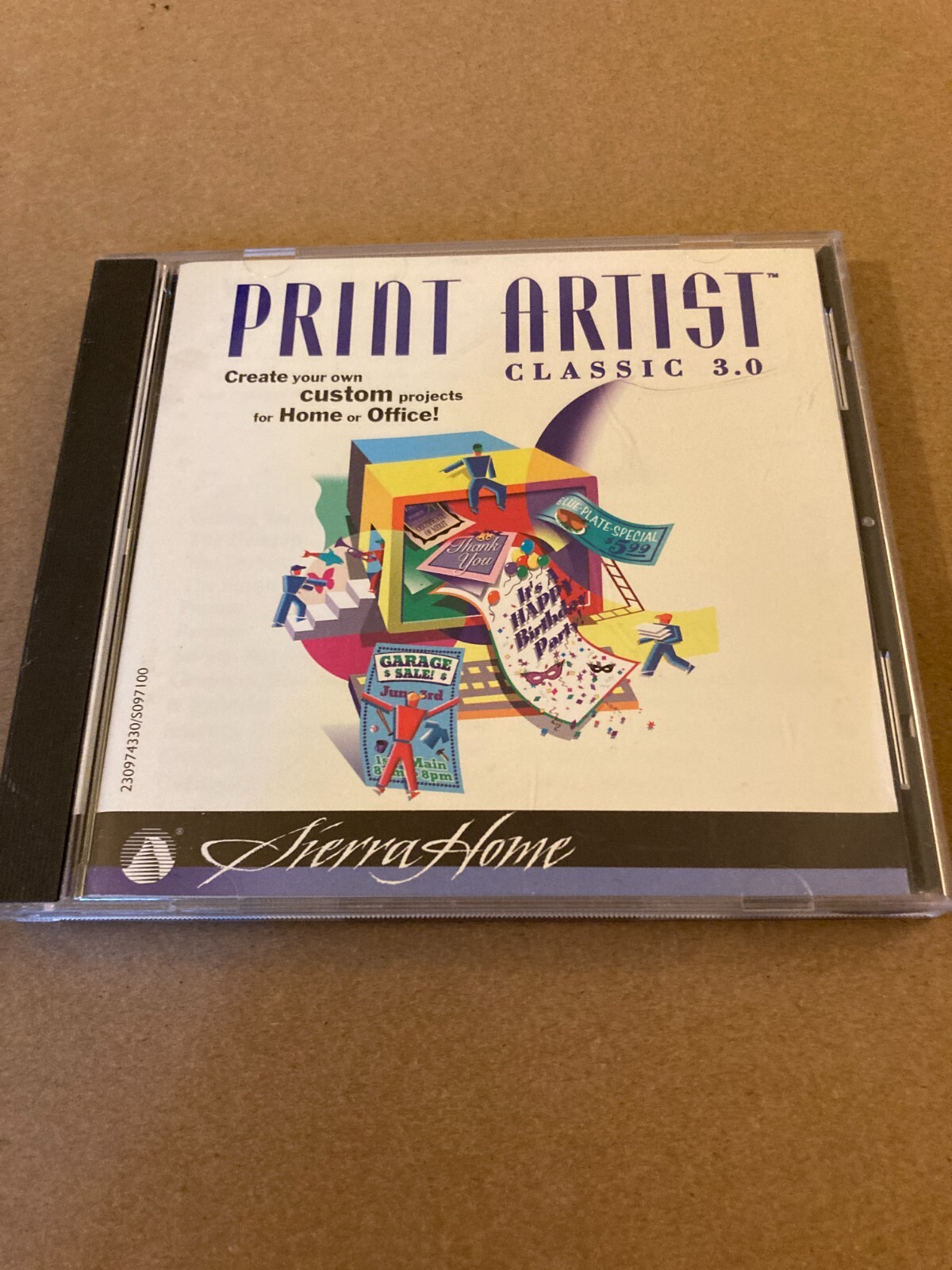Print Artist Classic 3.0 (PC, 1997) Create Custom Projects For Home Or Office 