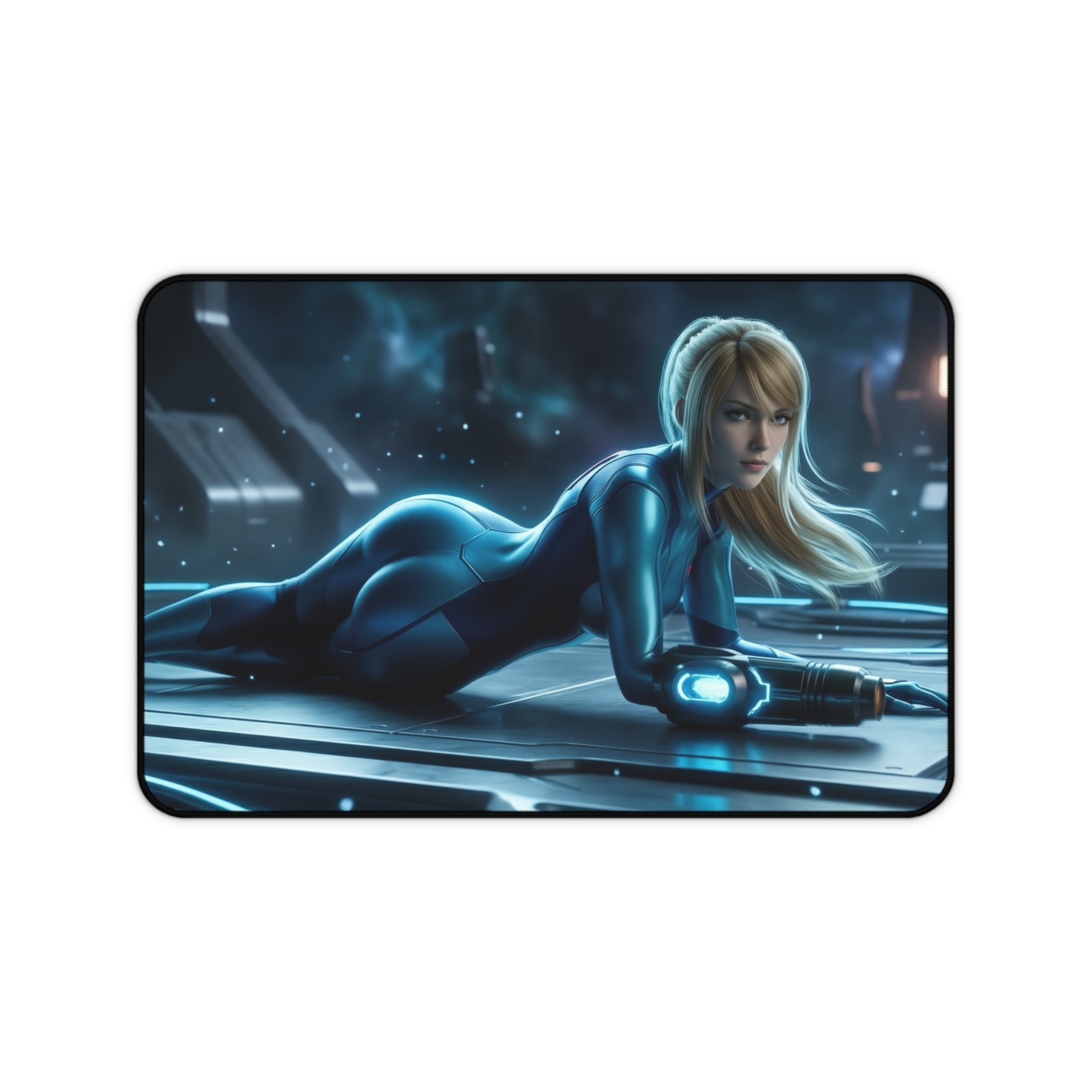 Samus Aran Mouse Pad, Sci-Fi Gaming Desk Mat, Gamer Gift