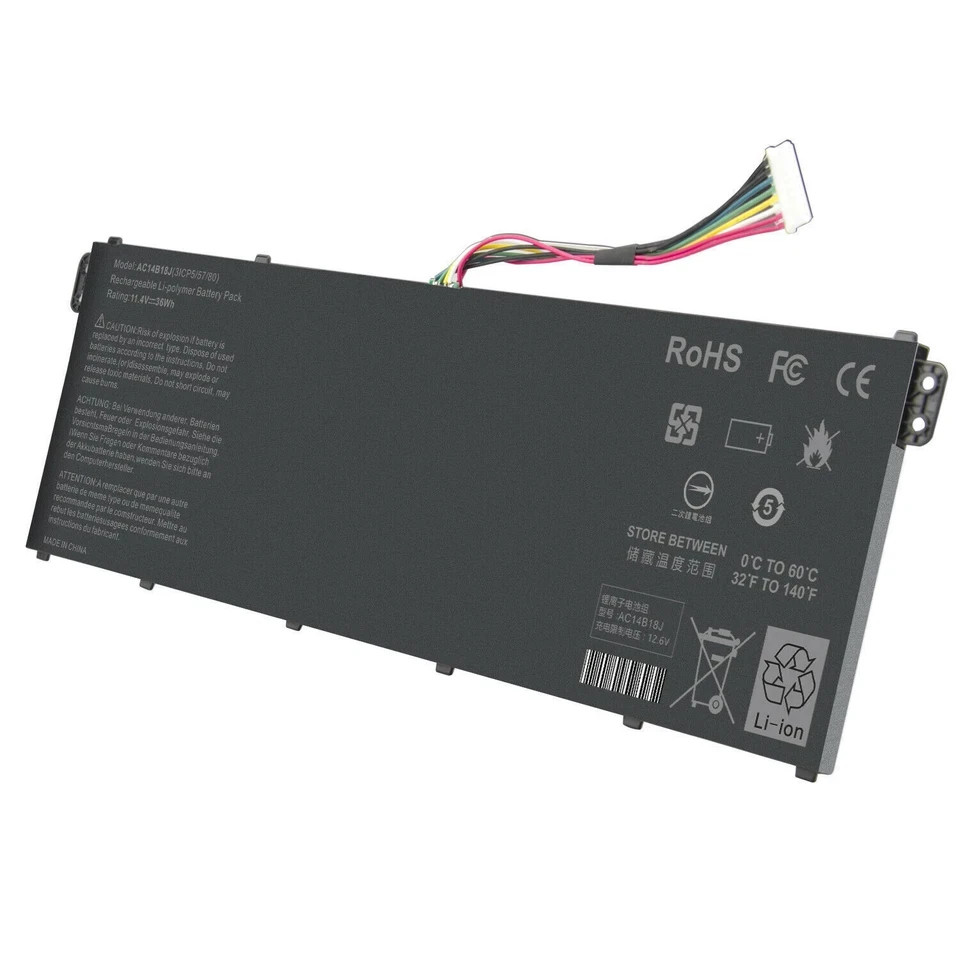 Battery for Acer Aspire ES1-511 ES1-512 V3-371 E5-771G AC14B18J AC14B13J 36Wh