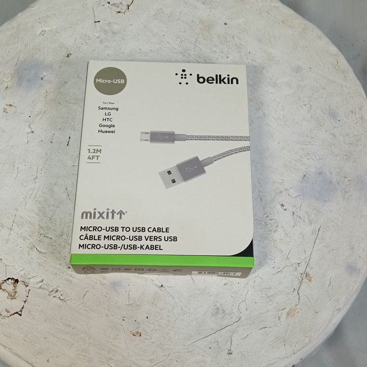 Belkin Mixit Micro-USB Cable 4FT Gray Charging Data Sync Samsung LG Android