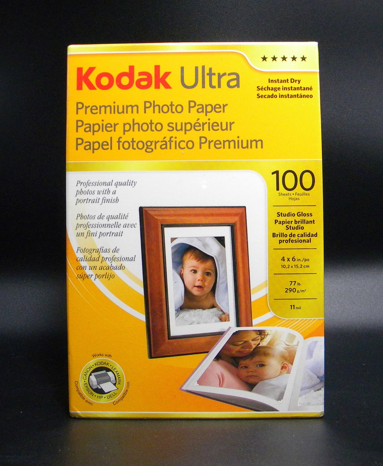 New Sealed box Kodak Ultra Premium Photo Paper, 4” x 6”, 77 lb. 100 Sheets