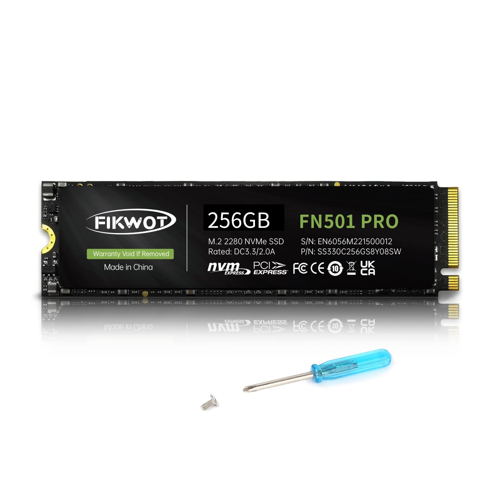 Fikwot M.2 SSD NVMe PCIe 256GB Gen 3.0 TLC Internal Solid State Drive PC Desktop