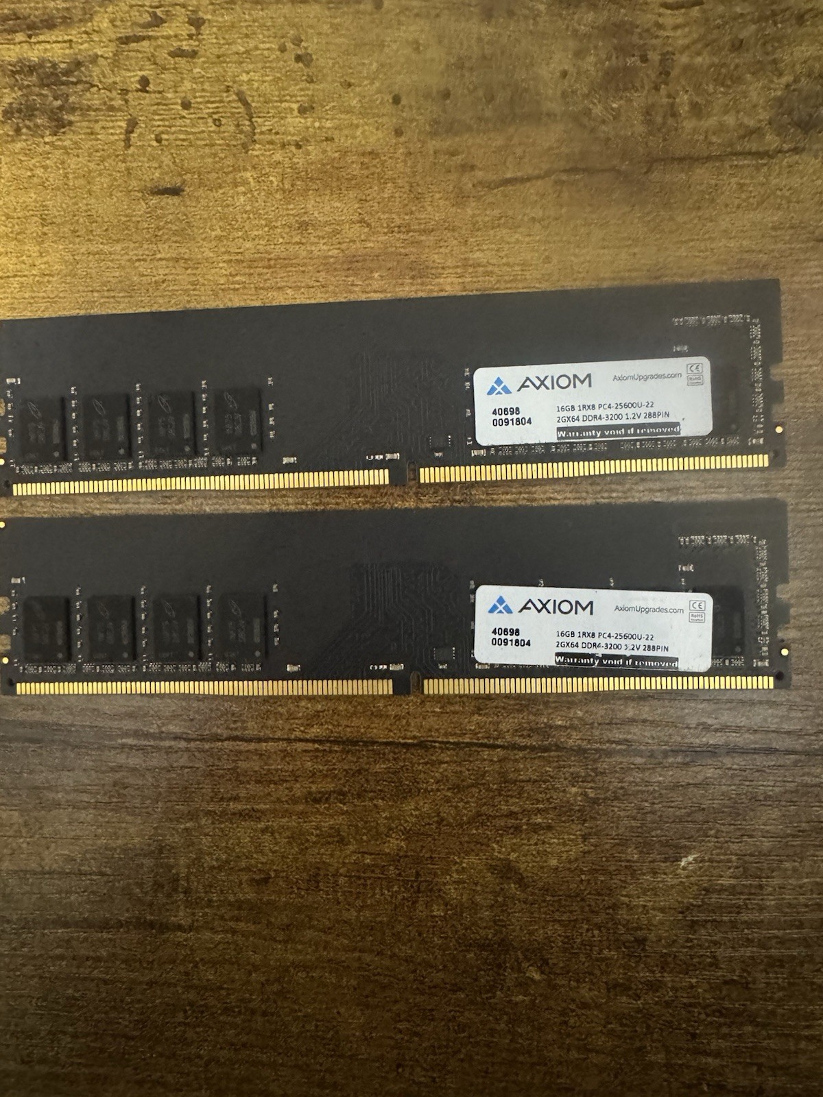Axiom 16GB DDR4-3200 PC4-25600U 1Rx8 288-Pin Desktop Memory RAM 1.2V UDIMM