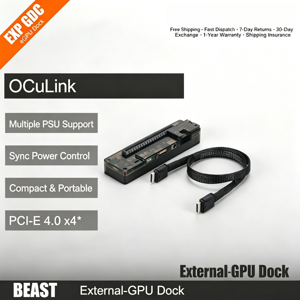 Beast Series OCuLink High-Speed GPU Dock