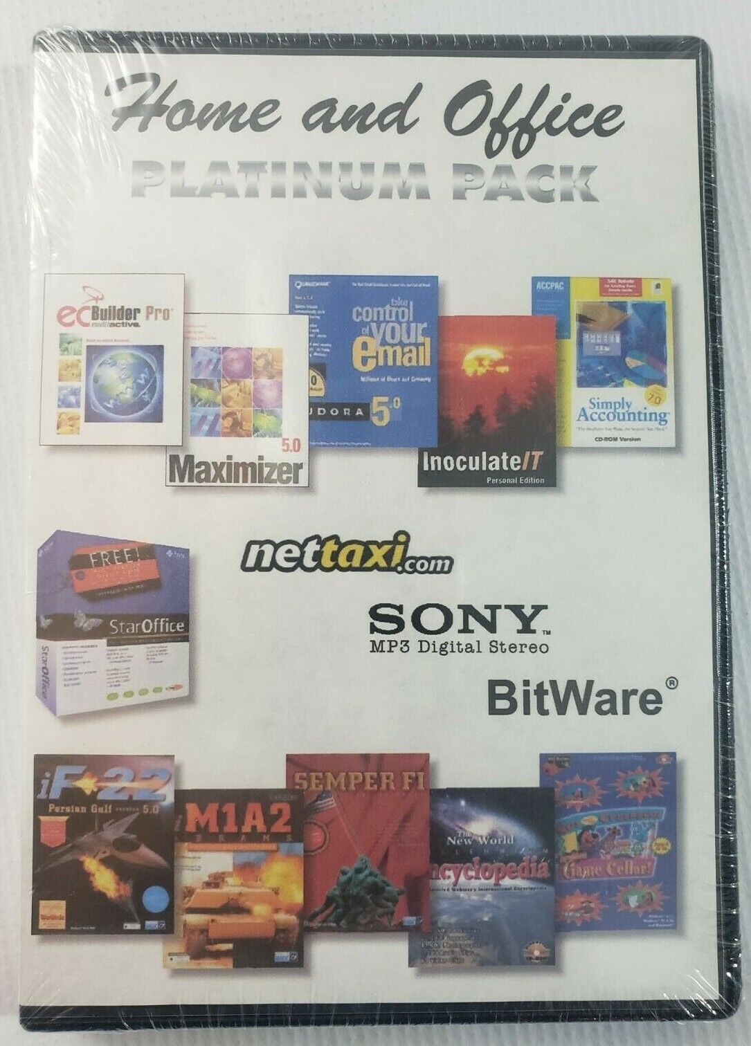 Vintage 90s Home And Office Platinum Pack Software Games NEW Sealed