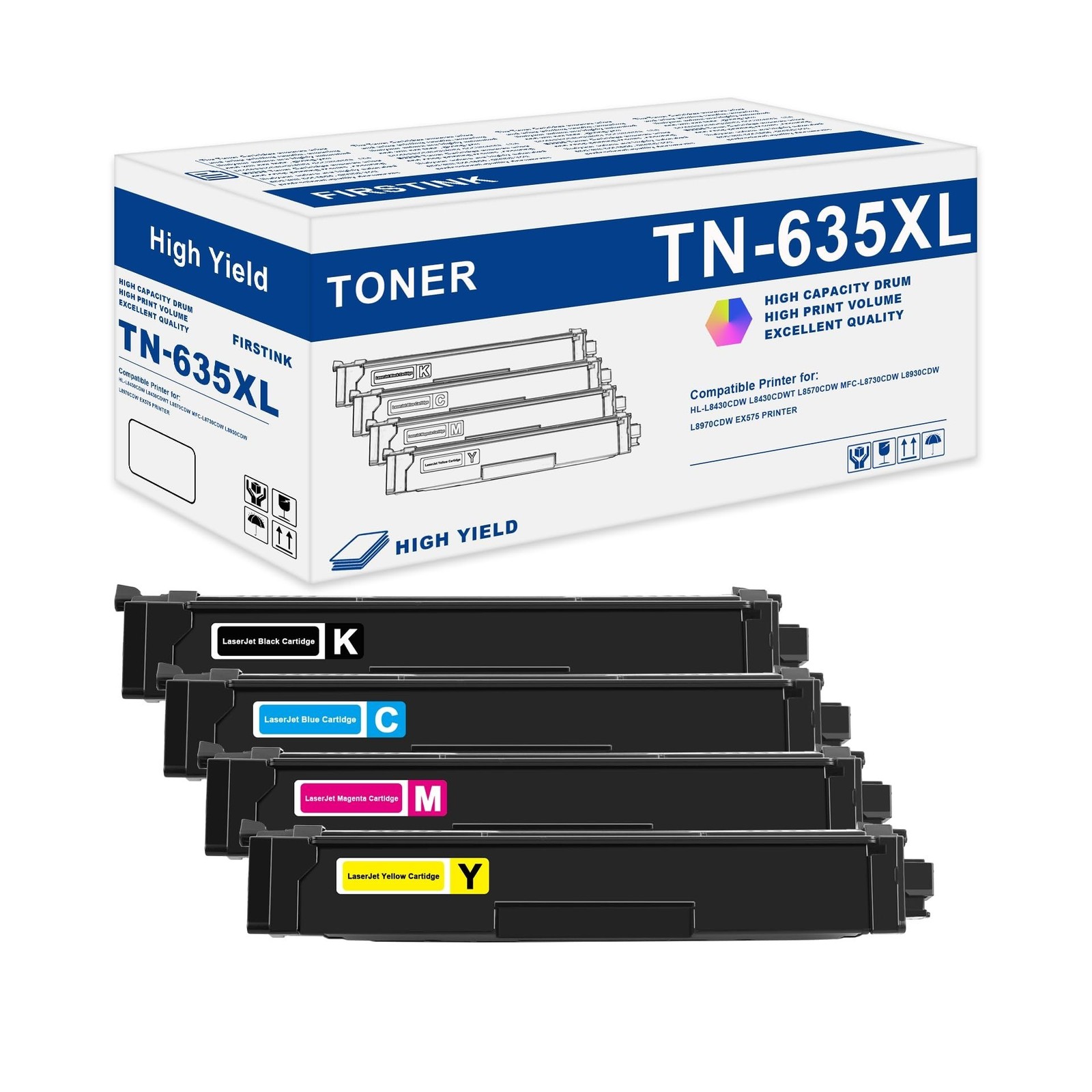 High Yield TN-635XL TN-635 Toner Cartridges TN 635 TN 635 TN635XL TN635XL Ton...
