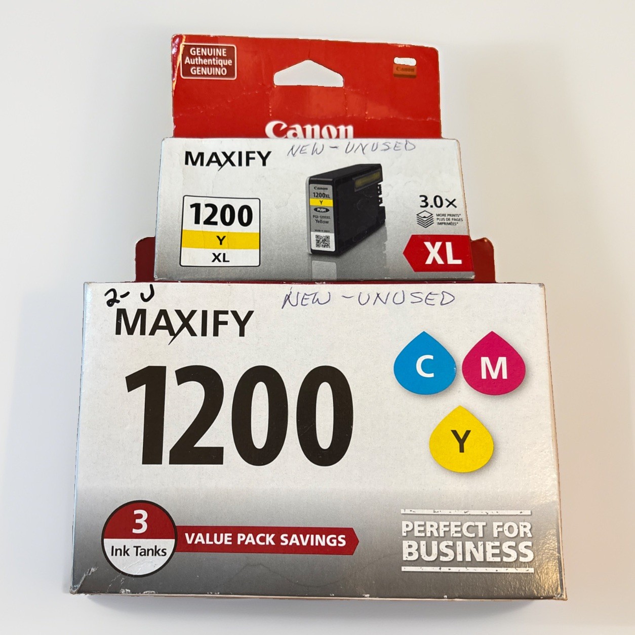 Canon 9232B005 (PGI-1200) Ink Cyan/Magenta/Yellow W BONUS Yellow Cartridge