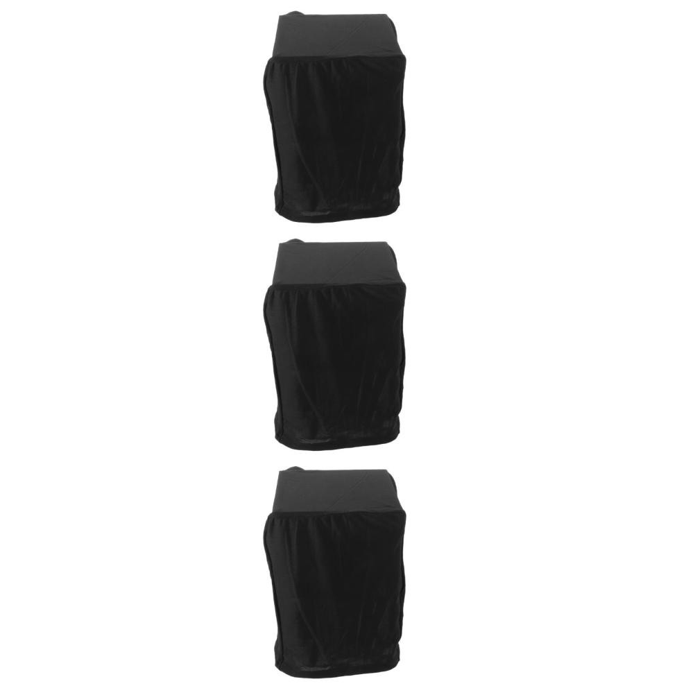 Reusable Soft Fabric Black Camera Privacy Shield Elastic Cover for Indoor Use