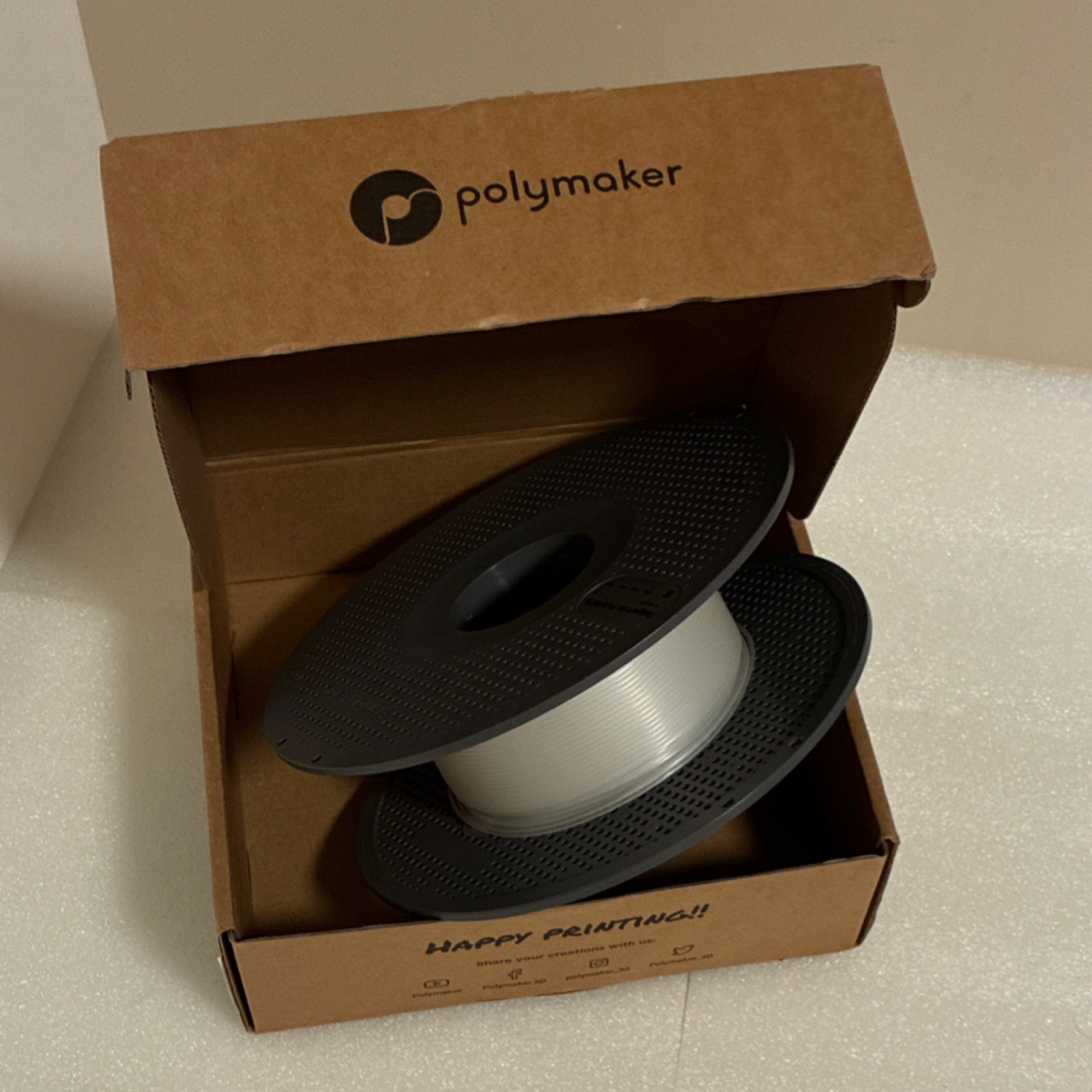 Polymaker Support Filament 1.75mm White for PLA/PETG 3D Printing