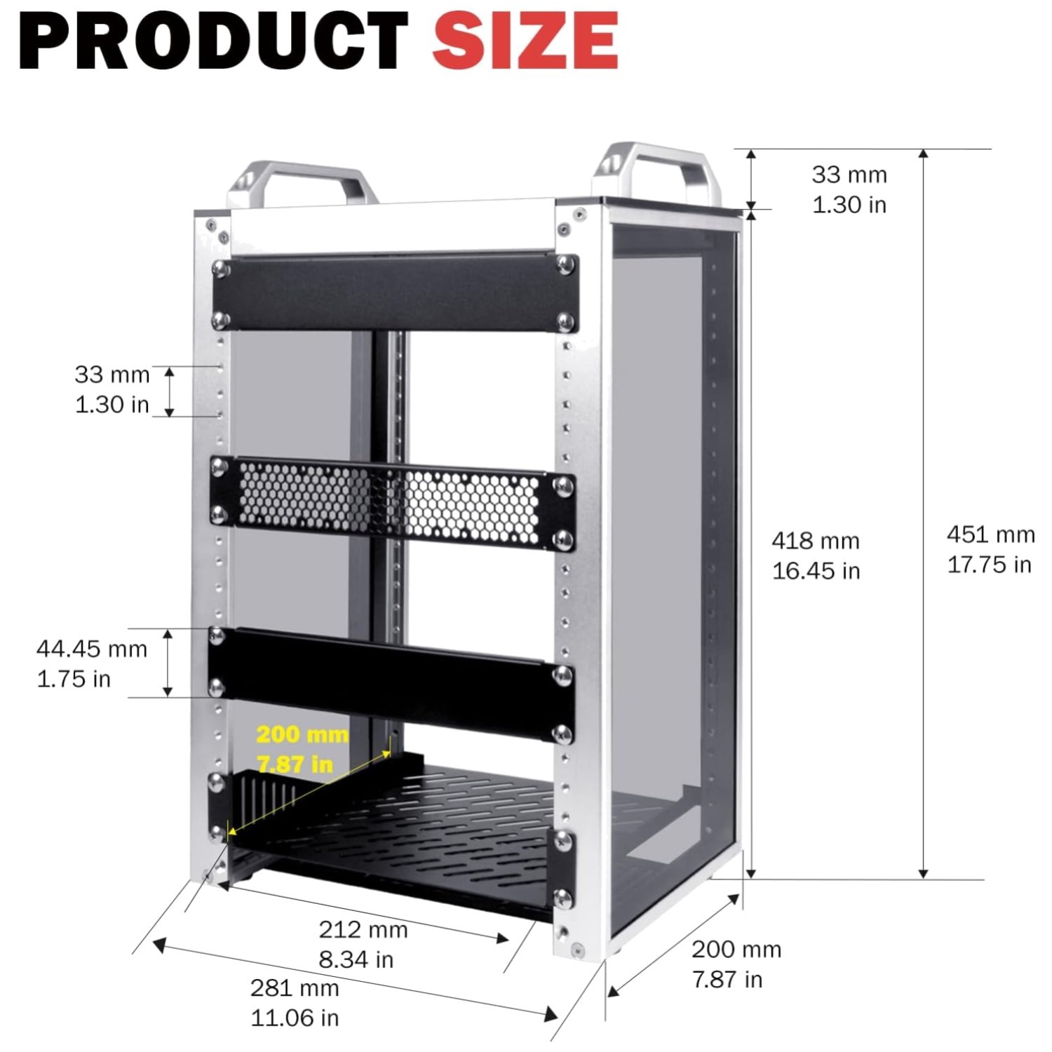 Compact 10-Inch Server Rack for Network~