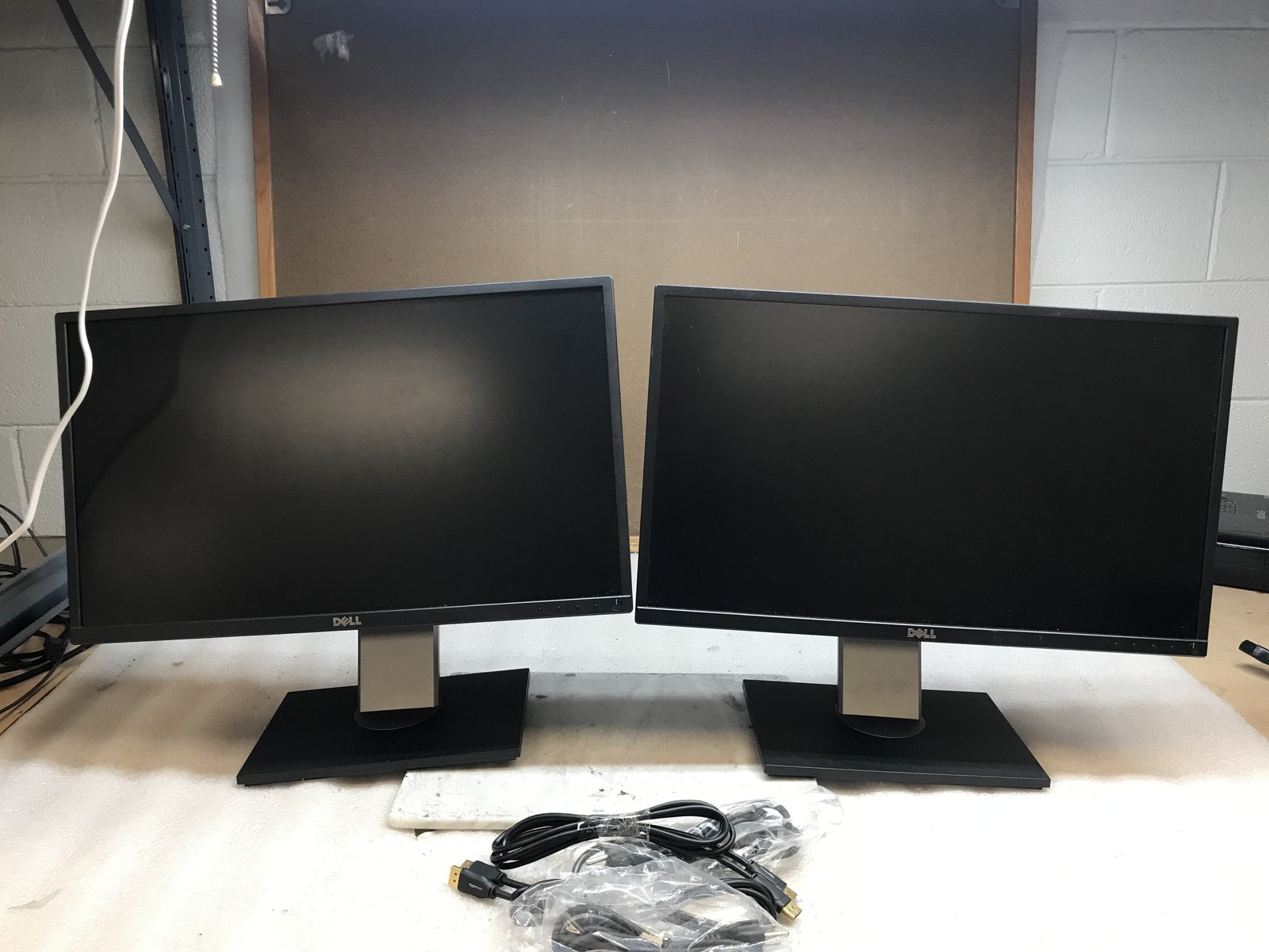 Dell P2417H Computer Monitor Pair 1920x1080 60 Hz  - P2210T Stand DP Cable Inc