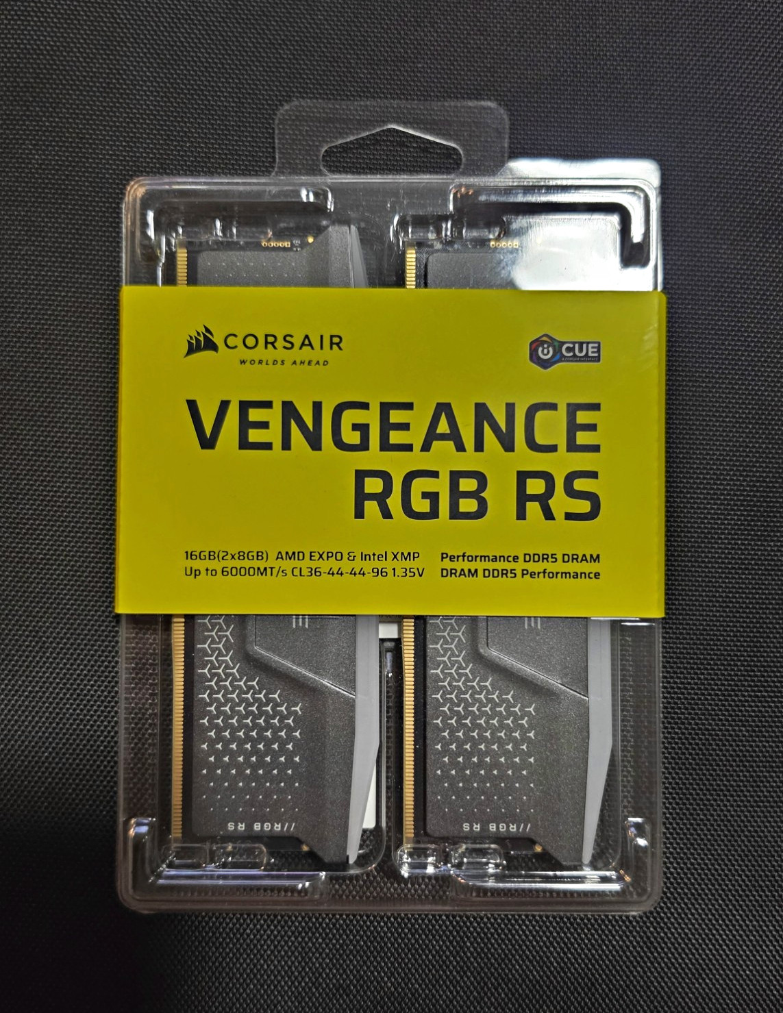 Corsair Vengeance RGB RS 16GB (2x8GB) DDR5 6000MT/s C36  Intel XMP/AMD EXPO
