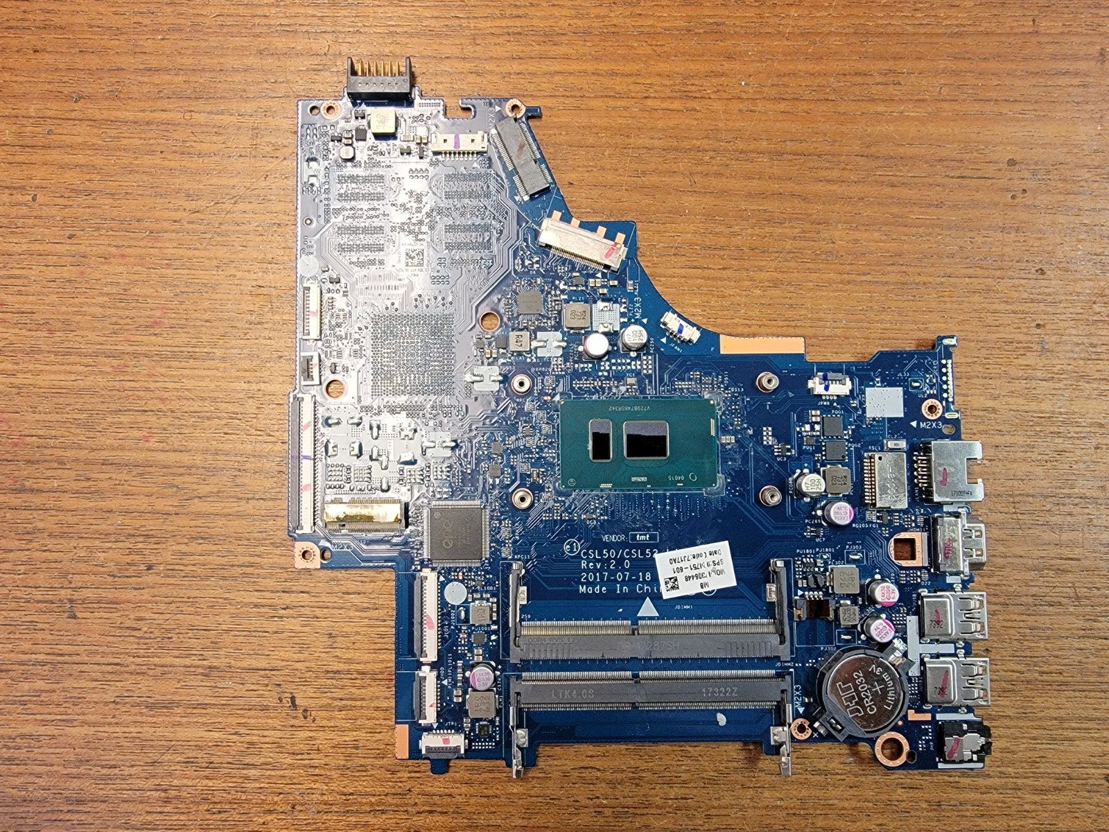 924751-601 HP Intel Core I5-7200u Motherboard 15-bs015dx Tested #7645