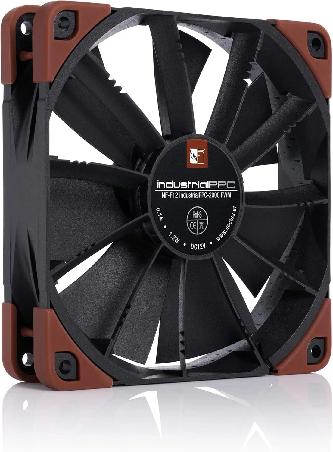 Noctua NF-F12 PWM 120mm CPU Cooler Radiator Case Fan Premium Brown Beige 4-Pin