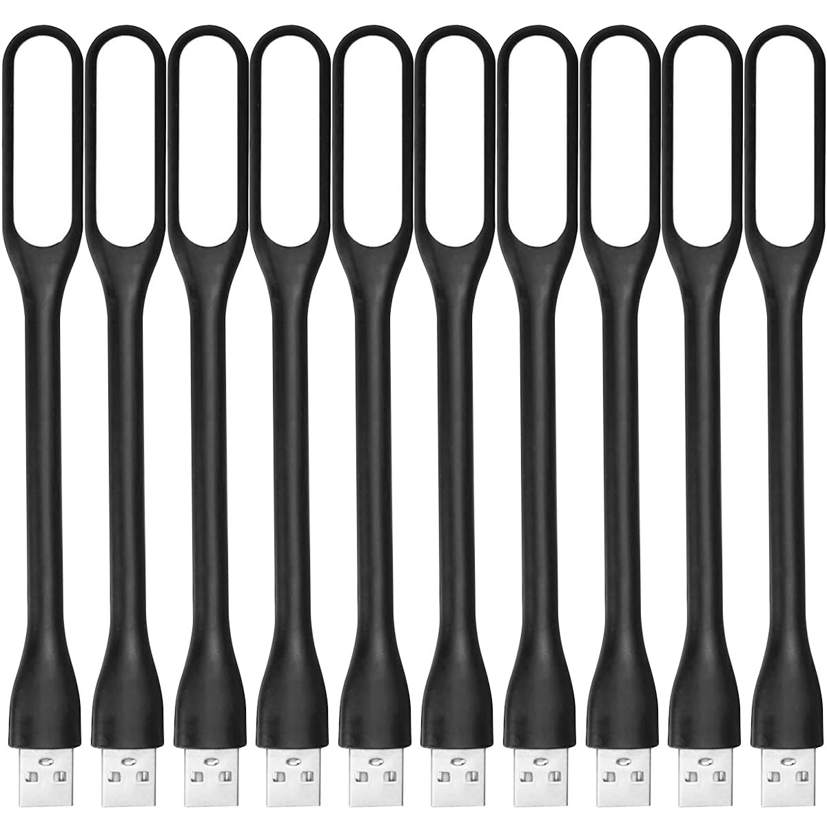 10 PCS USB LED Light Lamps for Power Bank Black