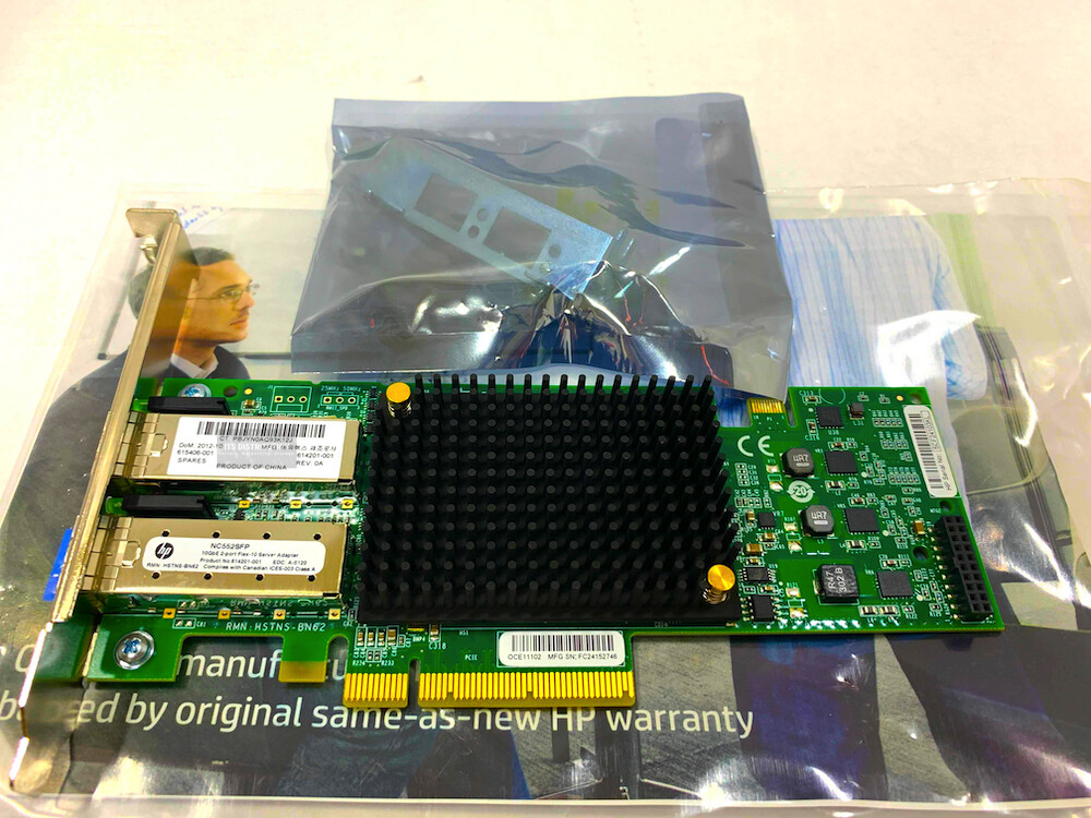 614203-B21 I HP NC552SFP 10 Gigabit Ethernet Server Adapter 615406-001