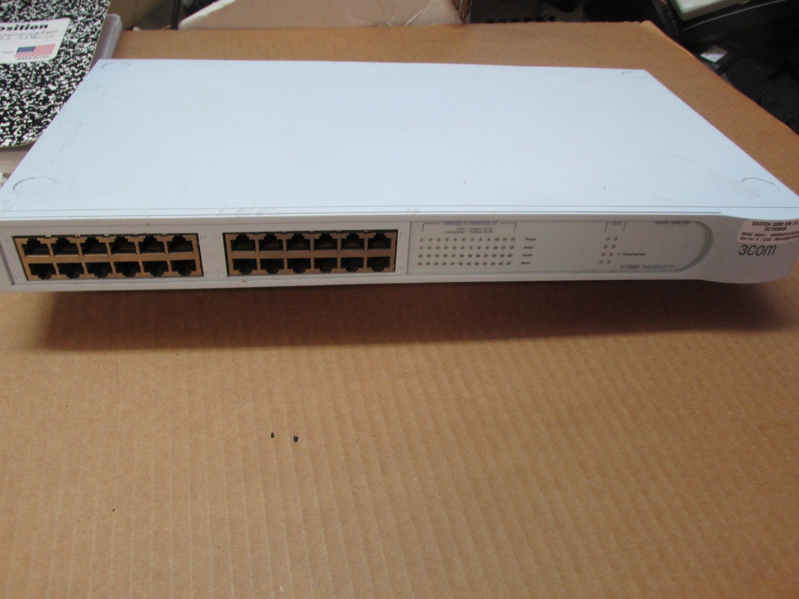 3COM SWITCH MODEL 3C16985B 3300 XM 24 PORT