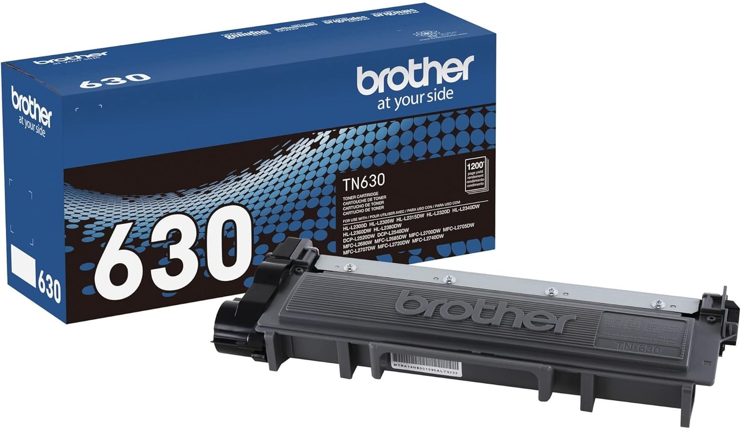 Brother TN630  Standard Yield Black Toner Cartridge Genuine - FACTORY SEALED
