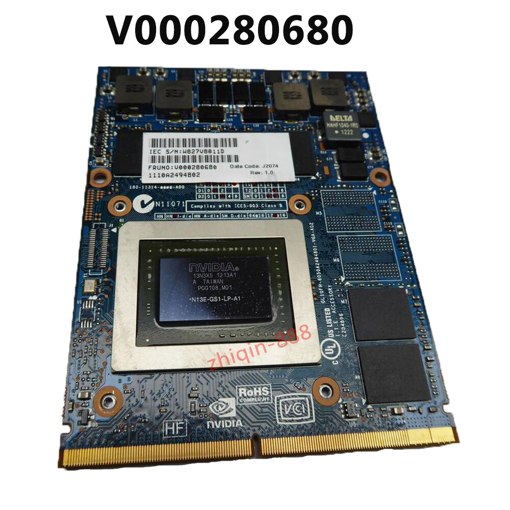 V000280680 For Toshiba Qosmio X870 X875 GTX 670M 3GB Nvidia Graphics Video Card