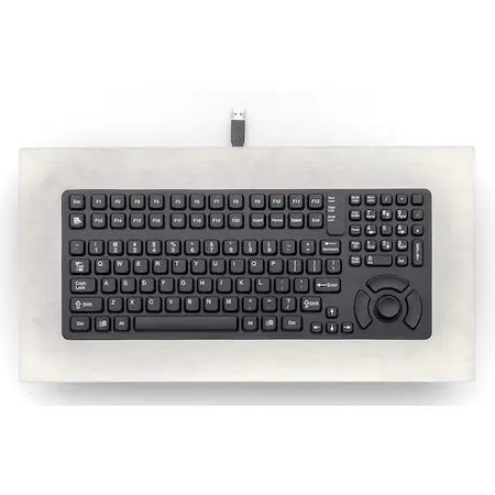 Ikey Pm-5K-Fsr-Usb Keyboard, Stainless Steel Panel Mount, Usb